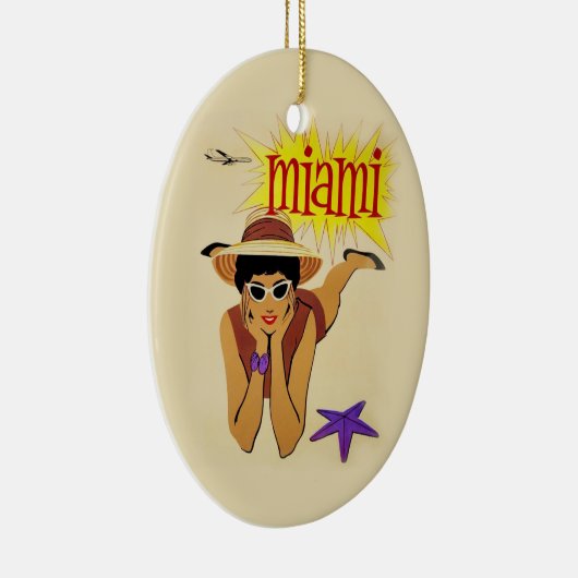  Miami Beach Keramisch Ornament (Rechts)