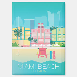 Miami Beach koelkastmagneet Magneet