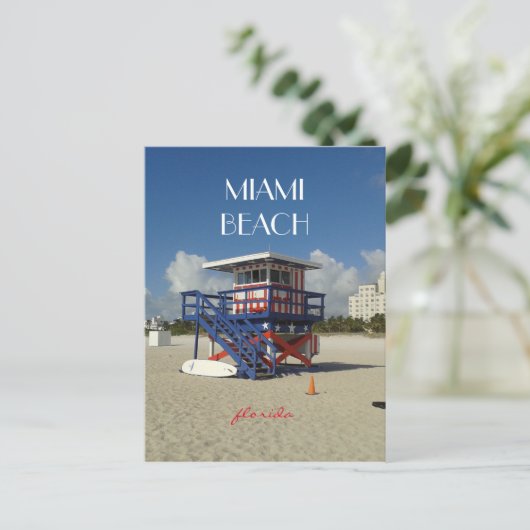 Miami Beach Lifeguard Ocean Patrol #02 Briefkaart (Staand voorkant)