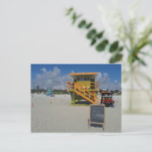 Miami Beach Lifeguard Ocean Patrol #04 Briefkaart (Staand voorkant)