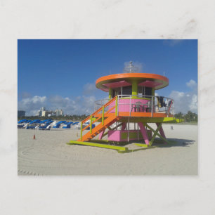 Miami Beach Lifeguards Beach Patrol #01 Briefkaart