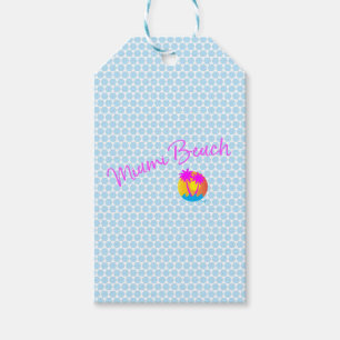 Miami-Beach-logo-sun-palms-roze Cadeaulabel