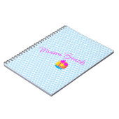 Miami-Beach-logo-sun-palms-roze Notitieboek (Linkerzijde)