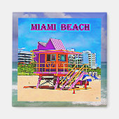 Miami Beach magneet 1B (Voorkant)