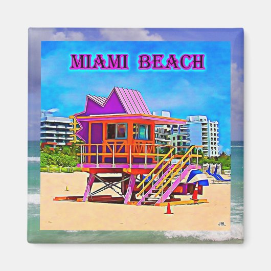 Miami Beach magneet 1B (Voorkant)