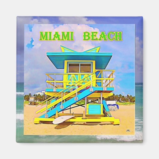 Miami Beach magneet 2B (Voorkant)