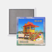Miami Beach magneet 5B (Voorkant / Achterkant)