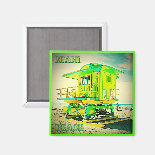 Miami Beach magneet 6A (Voorkant / Achterkant)