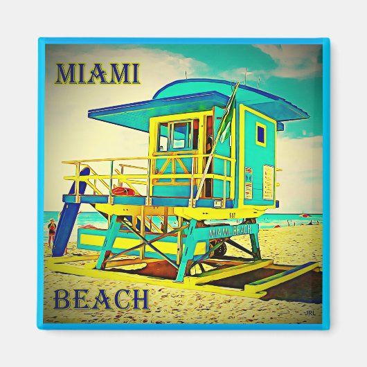 Miami Beach magneet 7A (Voorkant)
