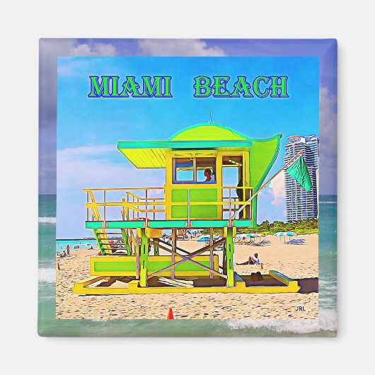 Miami Beach Magneet 8B (Voorkant)