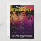 Miami Beach Meisjesweekend Itinerarium Kaart (Achterkant)
