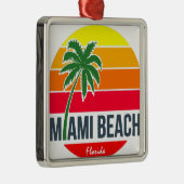 Miami Beach Metalen Ornament (Rechts)