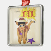 Miami Beach Metalen Ornament (Links)