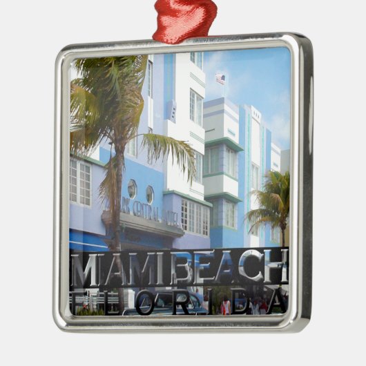Miami Beach Metalen Ornament (Links)