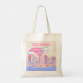 Miami Beach, Miami Travel Art, Preppy kamer, Paste Tote Bag (Achterkant)