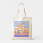 Miami Beach, Miami Travel Art, Preppy kamer, Paste Tote Bag (Achterkant)