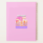 Miami Beach, Miami Travel Art, Preppy Room, roze Planner (Achterkant)
