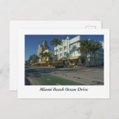Miami Beach Ocean Drive Briefkaart (Voorkant / Achterkant)