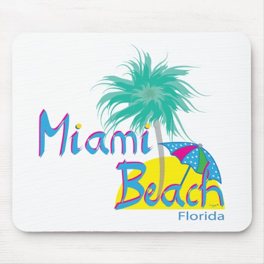 Miami Beach Palm en Sun Muismat (Voorkant)
