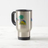 Miami Beach Palm en sun Reisbeker (Voorkant links)