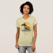 Miami Beach Palm Tree Silhouette T-Shirt (Voorkant volledig)