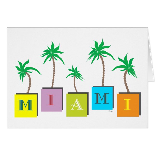 Miami Beach Palms (Voorkant Horizontaal)