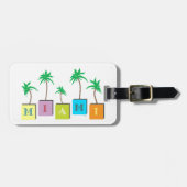 Miami Beach Palms Bagagelabel (Voorkant horizontaal)