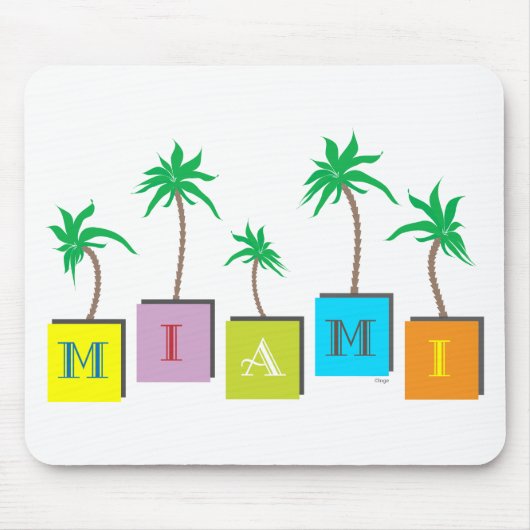 Miami Beach Palms Muismat (Voorkant)