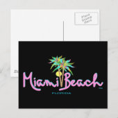 Miami Beach Pam's Briefkaart (Voorkant / Achterkant)