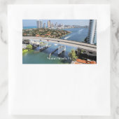 Miami Beach panoramisch uitzicht Rechthoekige Sticker (Tas)