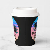 Miami Beach Papieren Bekers (Rechts)