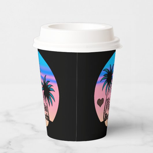 Miami Beach Papieren Bekers (Rechts)