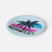 Miami Beach Papieren Bordje (Gekanteld)