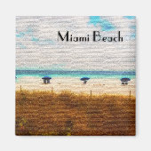 Miami Beach Paraplu's Magneet (Voorkant)