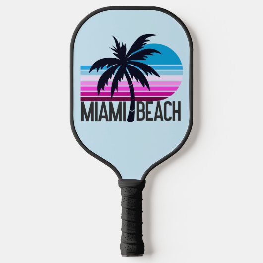Miami Beach Pickleball Paddle (Voorkant)