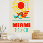 Miami Beach Poster (Keuken)