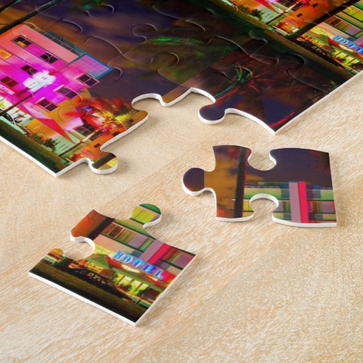 MIAMI BEACH PUZZLE LEGPUZZEL (Zijkant)