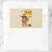  Miami Beach Rechthoekige Sticker (Tas)