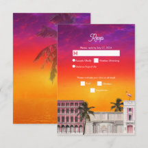 Miami Beach Regenboogrij Charleston Palm Bruiloft