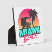 Miami Beach Reis Vintage  Fotoplaat (Voorkant)