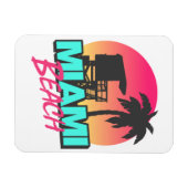 Miami Beach Reizen  Foto Magneet (Horizontaal)