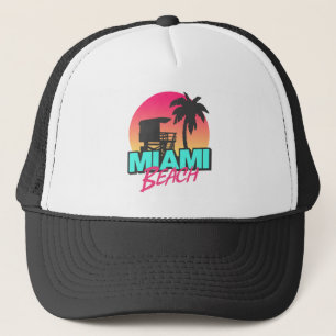Miami Beach Reizen Vintage   Trucker Pet
