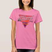 Miami Beach  retro design driehoek T-shirt (Voorkant)