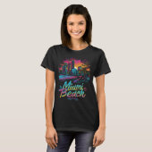 Miami Beach Retro Vibes T-shirt (Voorkant volledig)