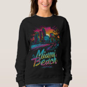 Miami Beach Retro Vibes Trui (Voorkant)