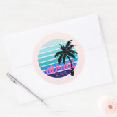 Miami Beach Ronde Sticker (Envelop)