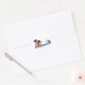 Miami Beach Ronde Sticker (Envelop)