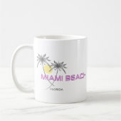 Miami Beach roze grijs Koffiemok (Links)