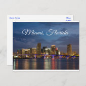 Miami Beach Skyline Florida Travel Briefkaart (Voorkant / Achterkant)