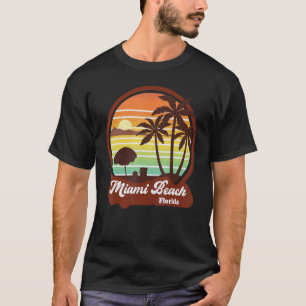 Miami Beach Souvenirs Florida  Retro 70s 80 T-shirt